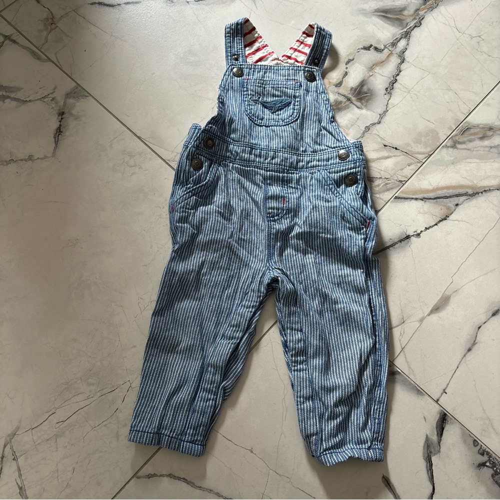 Baby Boden Pinstripe Overalls